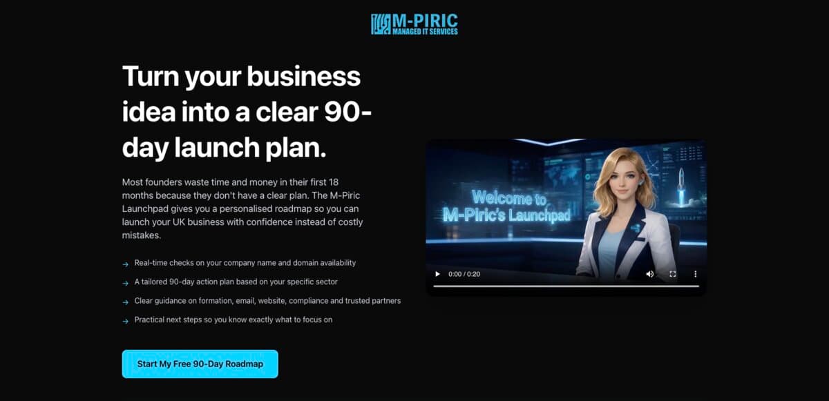 M-Piric Launchpad — 90-day launch plan